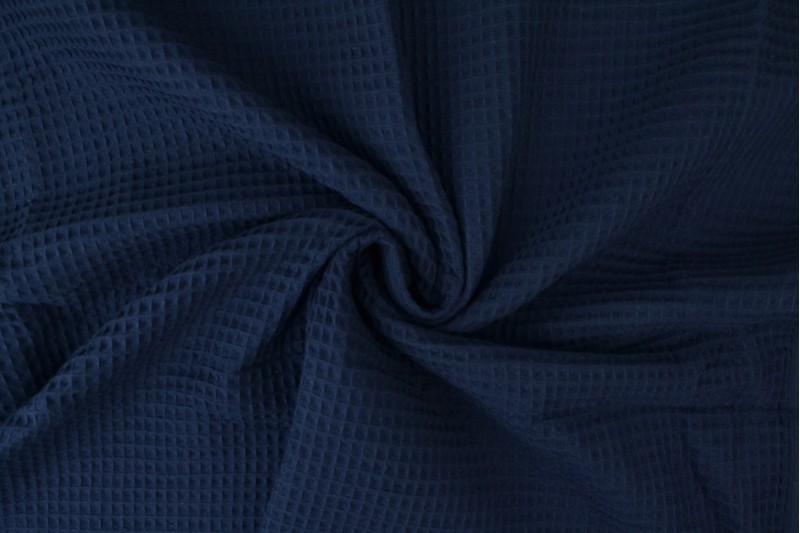 Gaufrette tissu marine