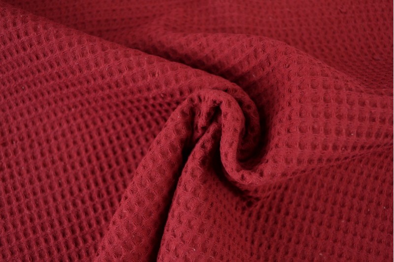 Gaufrette tissu p01 rouge
