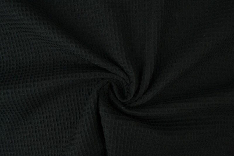 Gaufrette tissu noir