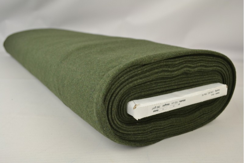 Laine 380 g/m² vert mousse foncé, rouleau