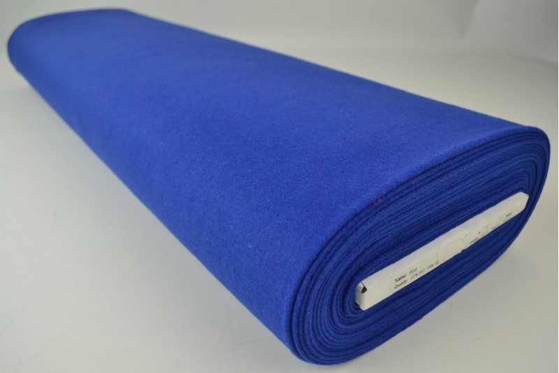 Laine 380 g/m² bleu cobalt, rouleau